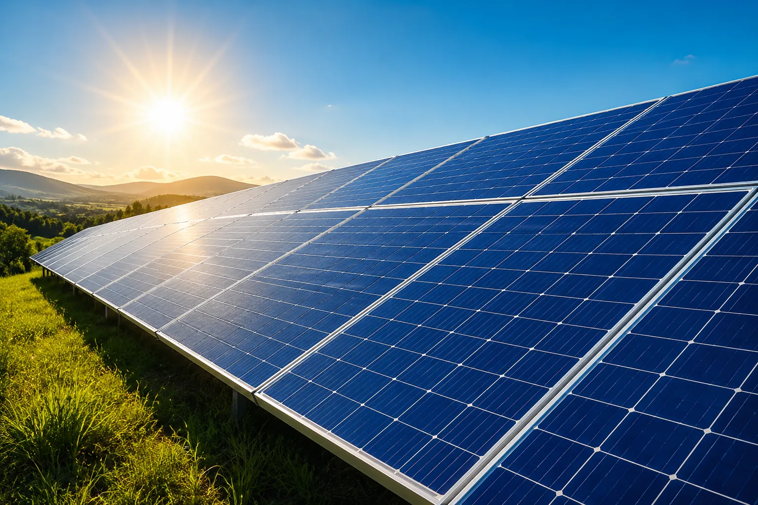 Paneles solares para generación de energía fotovoltaica